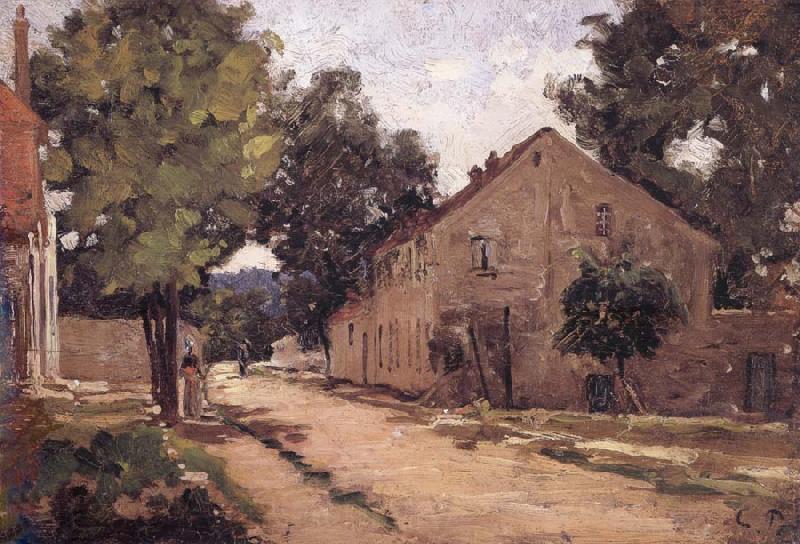 Camille Pissarro Road to Port-Marly Route de Port-Marly France oil painting art